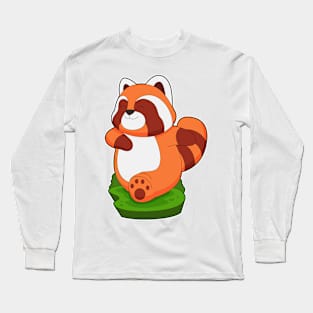 Red Panda Runner Running Sports Long Sleeve T-Shirt